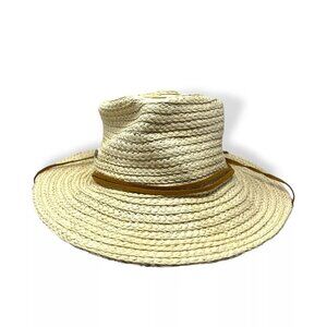 Panama Jack Women's Brown Sun Hat Paper Braid Straw Safari One Size